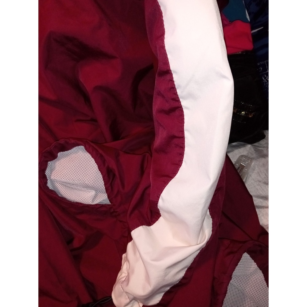 Augusta Sports Wear Pullover Windbreak Pockets Fishing Shirt Vinyl Burgundy 3XL - Picture 12 of 14
